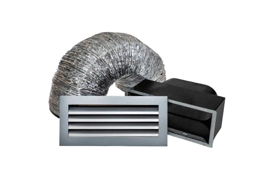 Alpine Weatherproof Louvre Single Brick Wall Vent Kit 150mm