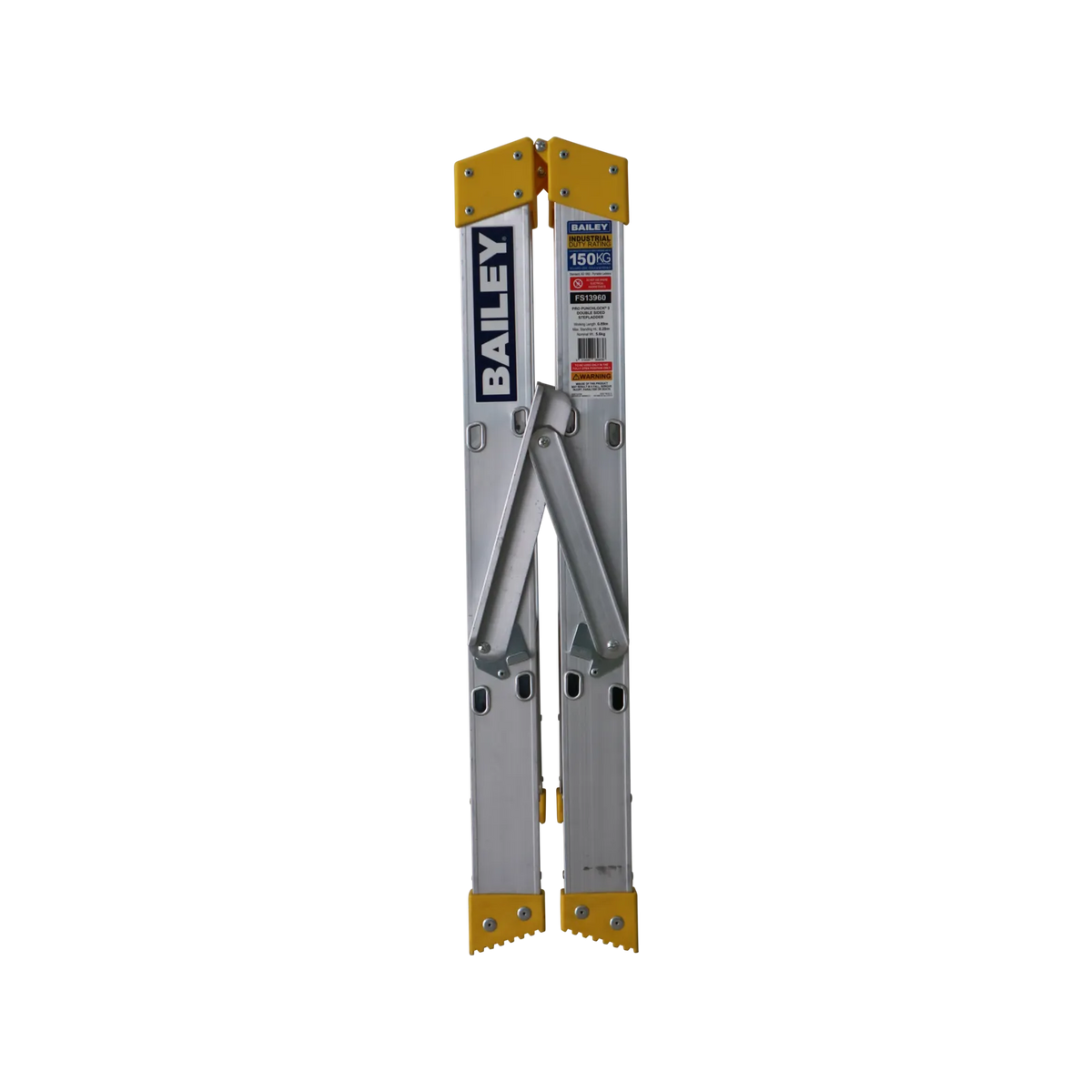 Bailey Pro Punchlock Double Sided Aluminium Ladder 150kg Industrial 3 Step