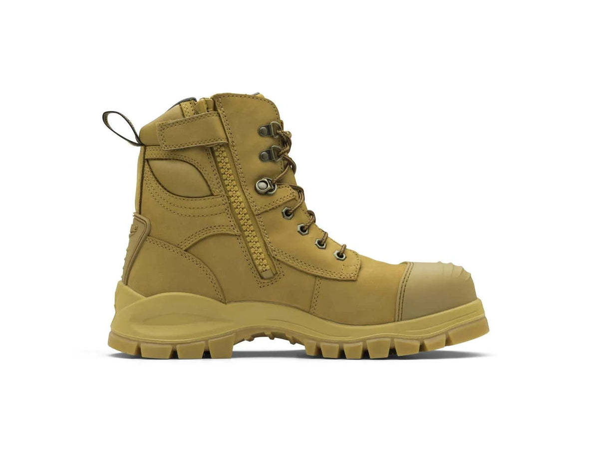 Blundstone 992 Nubuck Water Resistant Lace Up/Zip Ankle Safety Boot