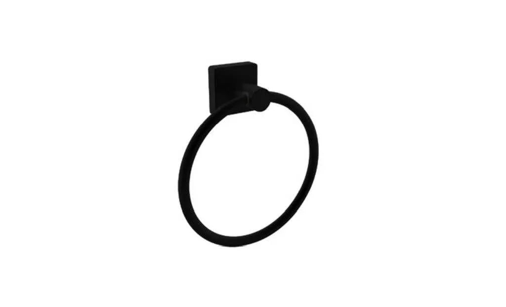 Bolera Towel Holder Round & Square Plates Black