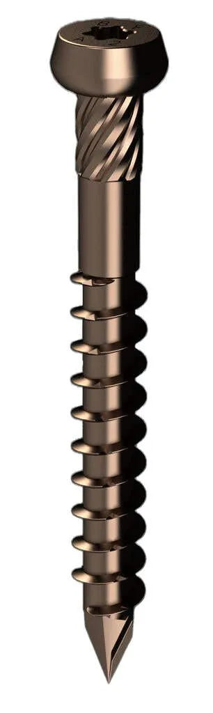 Bremick UltraFast Trim Head Decking Screw T20 SS304 Bronze 10g x 50mm - 500 Pack