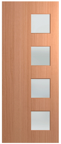 Hume Door Sorrento SOR12 PCM 2040 x 520 x 35mm, 3-Hinge, Chrome