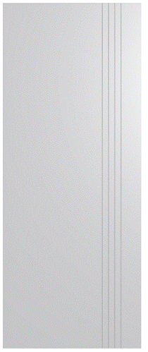 Hume Door Accent HAG9 Primecoat (PCM) 2040 x 520 x 35mm, 3-Hinge, Chrome