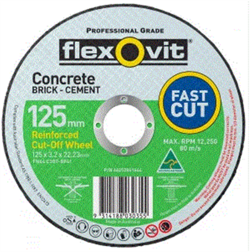 Flexovit Wheel Cut off Masonry 127 x 3 2 x 22.2