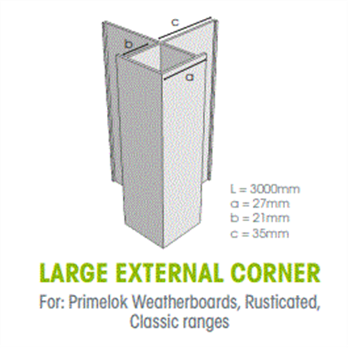 Weathertex Corner Box External Large 3000mm #149800