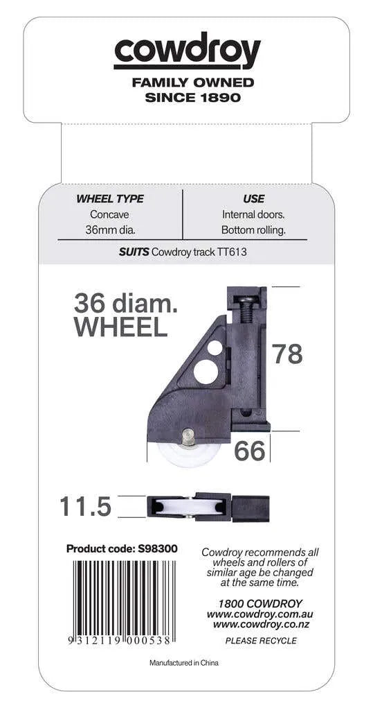 Cowdroy Wardrobe Door Sheave 1 Pack