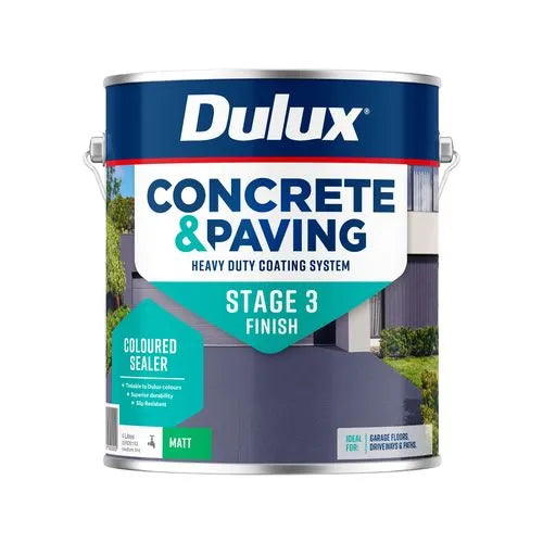 Dulux 4L Medium Tint Matt Concrete & Paving Coloured Sealer