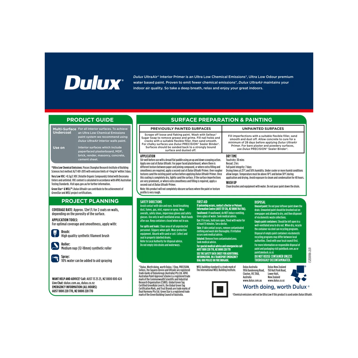 Dulux UltraAir Prepcoat 2L