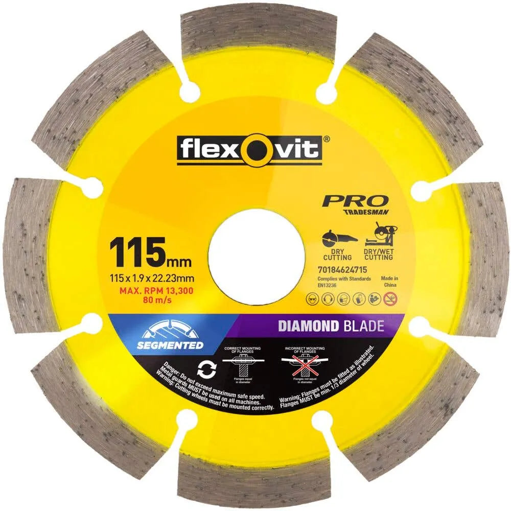 Flexovit Diamond Blade Tile/Brick 115mm