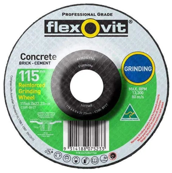 Flexovit Masonry Grinding Wheel 115 x 6 x 22.2mm