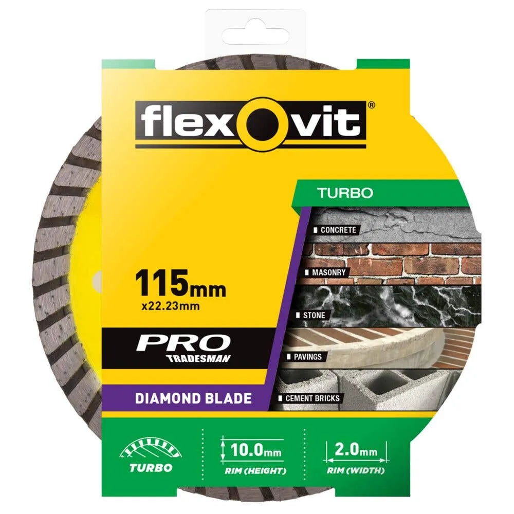 Flexovit Turbo Diamond Blade 115mm