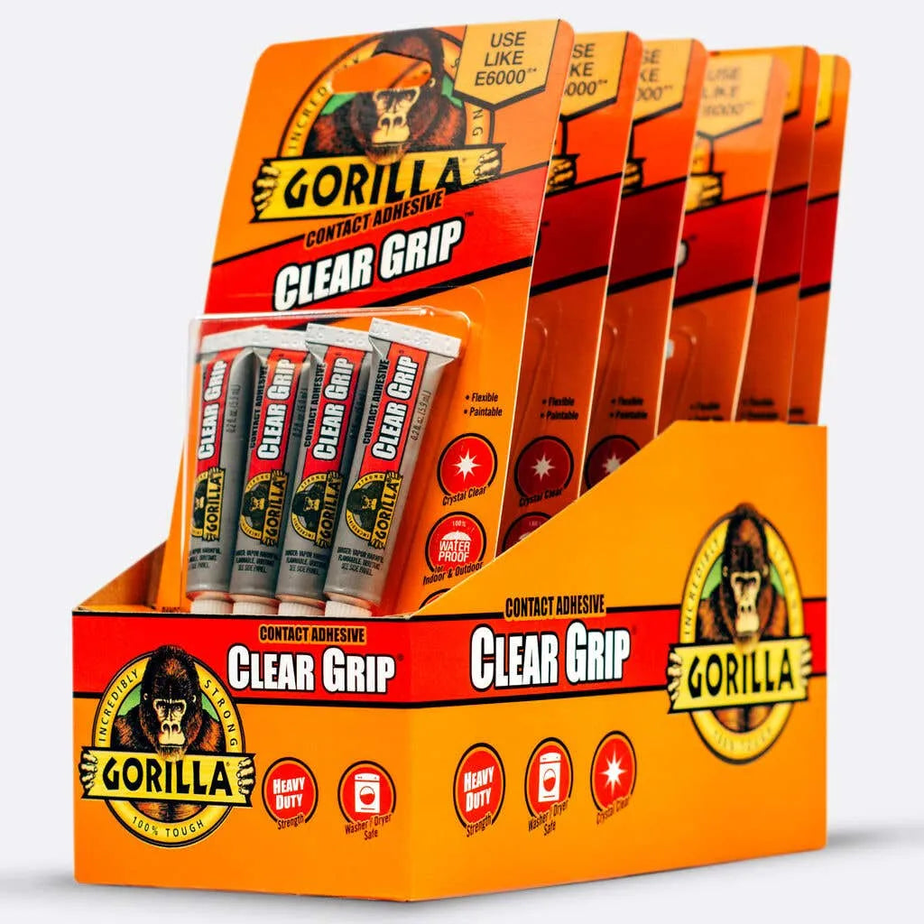 Gorilla Contact Adhesive Clear Tube 4 x 5.9ml