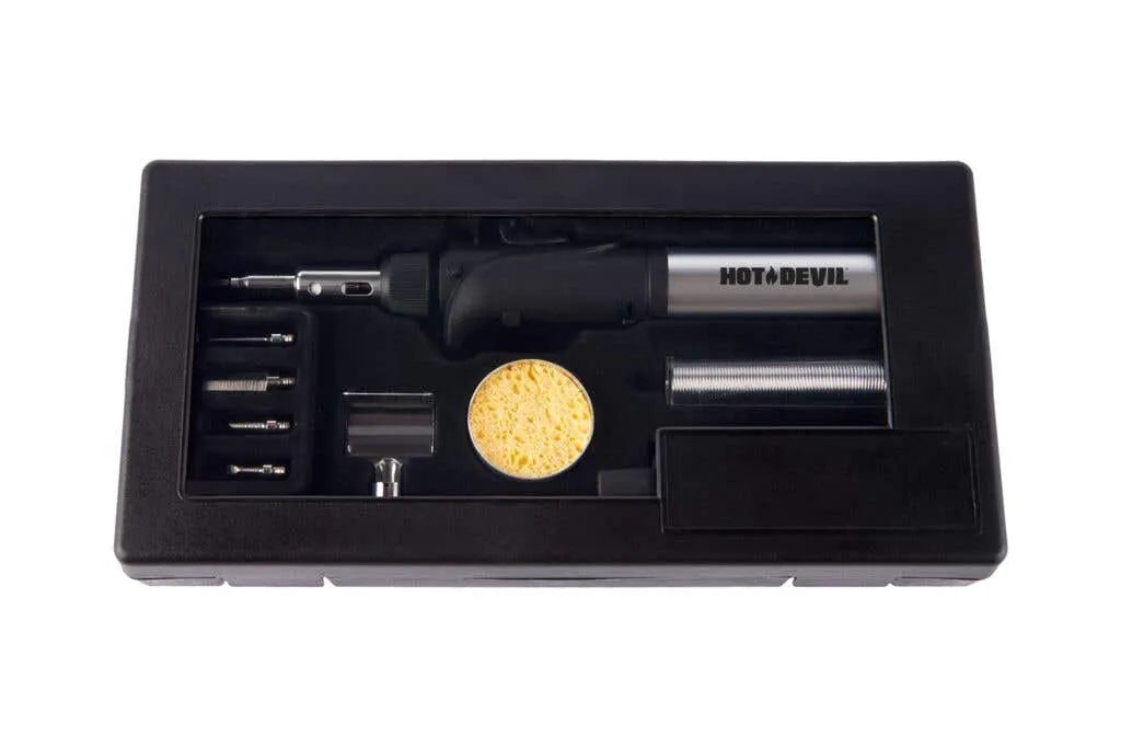 Hot Devil Torch Blow & Solder Iron Kit - 10 Piece