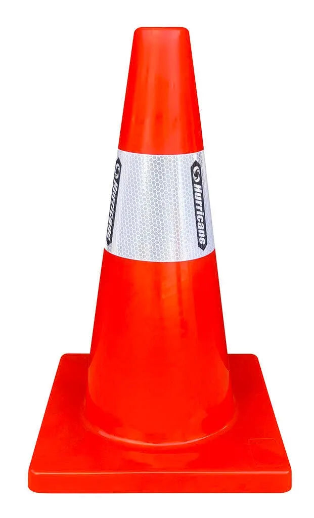 Hurricane Safety Traffic Cone with Reflective Tape