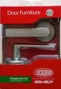 Lockwood Passage Leverset Velocity Element Satin Chrome Pearl 63mm