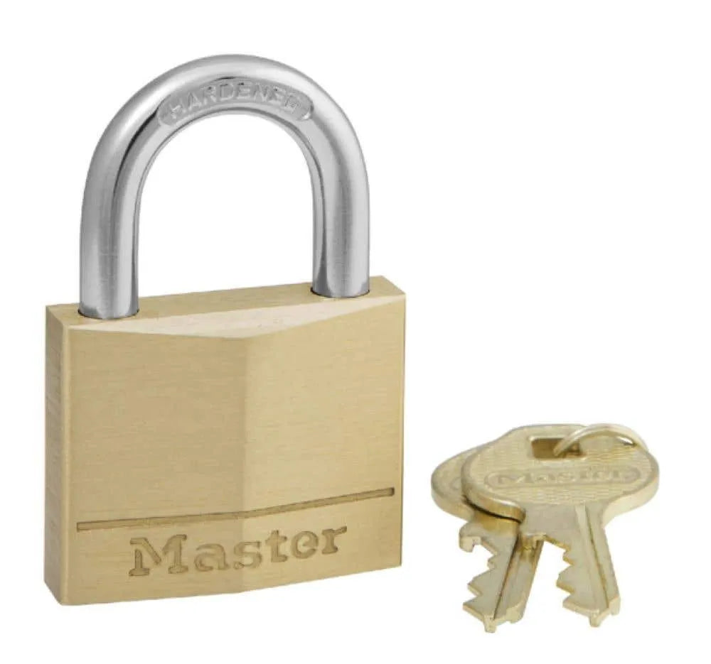 Master Lock Diamond Brass Padlock 40 x 22mm Wide Body