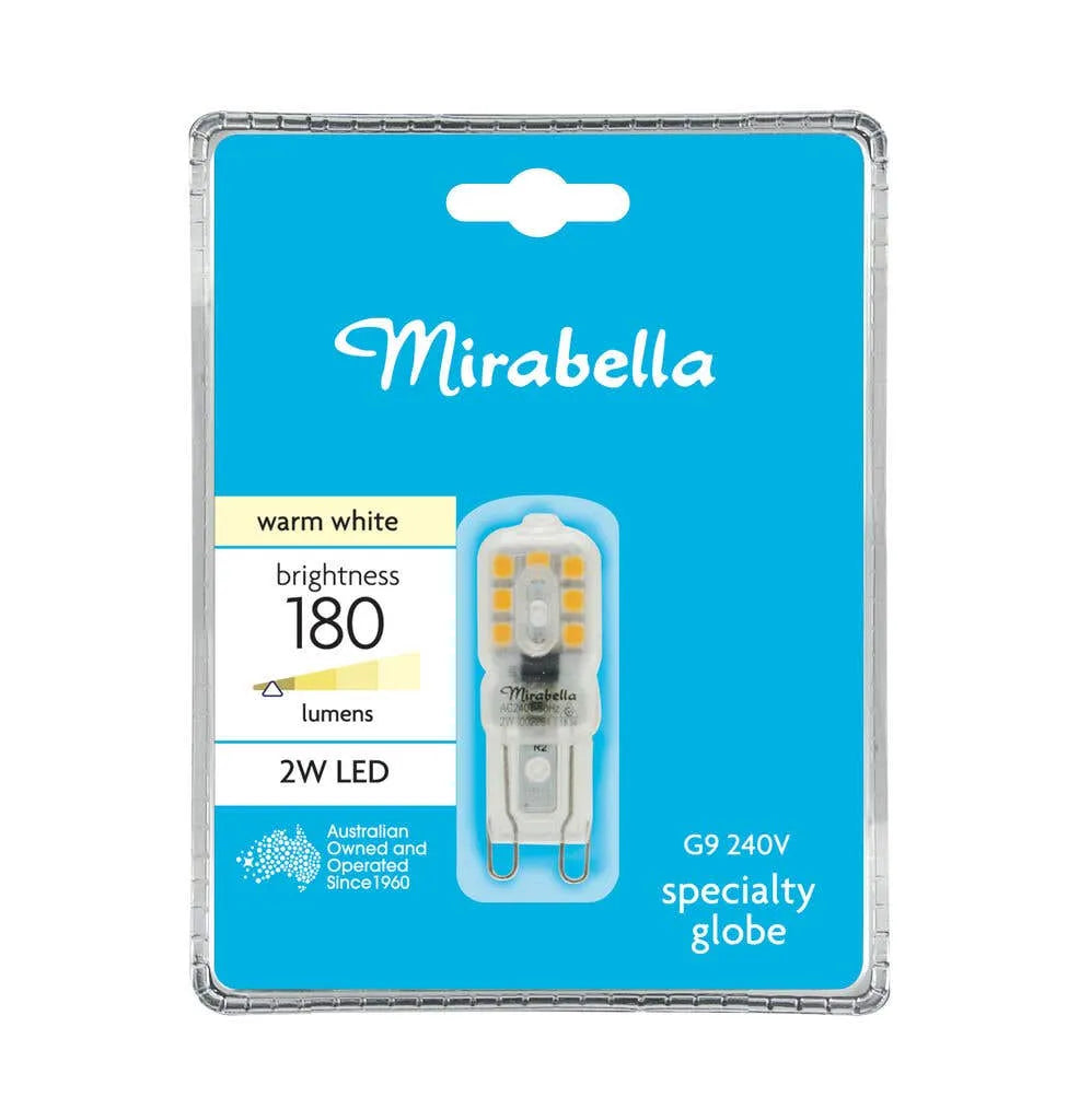 Mirabella LED Globe G9 180 Lumens 8W