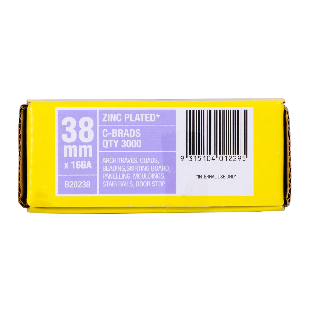 Paslode 38 x 1.6mm C38 PNeumatic Brad - 3000 Pack