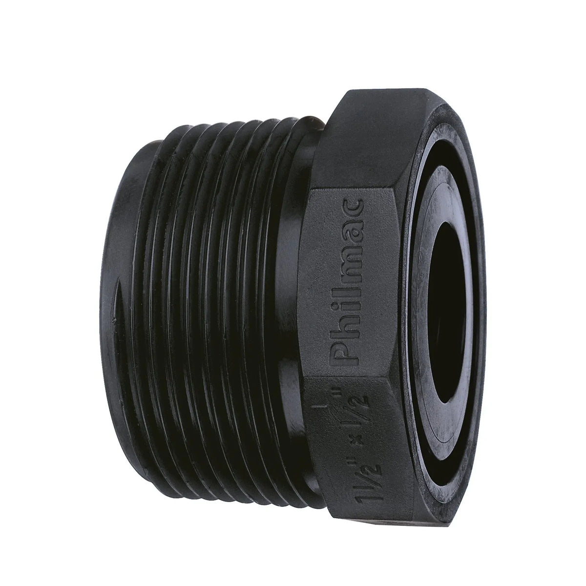 Philmac BSP Threaded Bush Pipe Poly 1-1/4" x 1"
