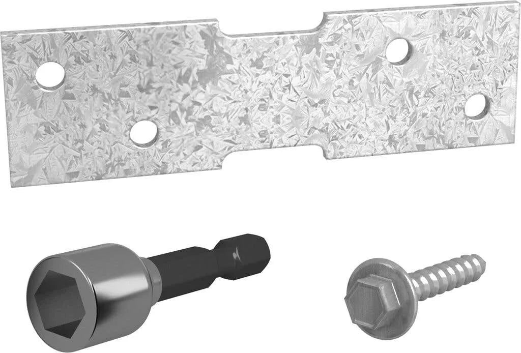 Plate Bracket Repair Kit 120 x 35mm - 4 Pack