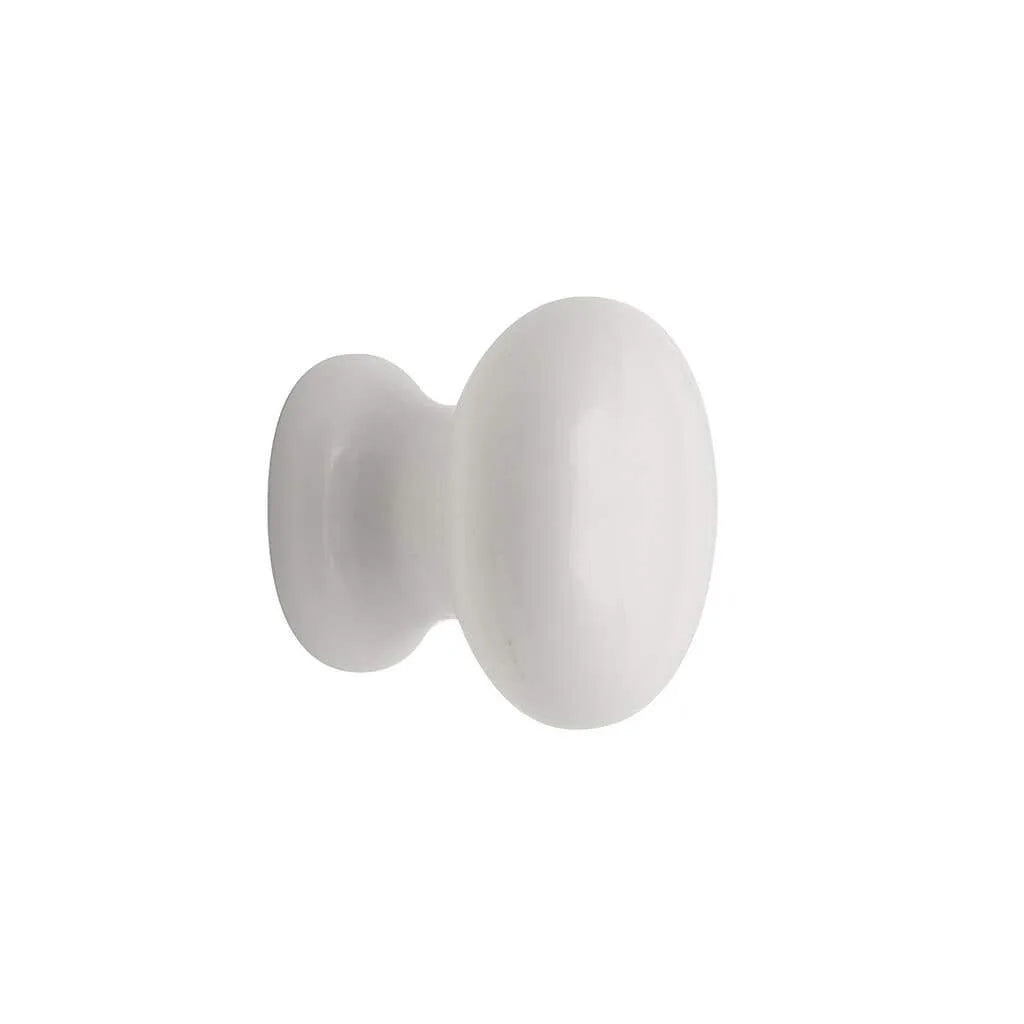 Prestige Mushroom Knob Acrylic White 40mm