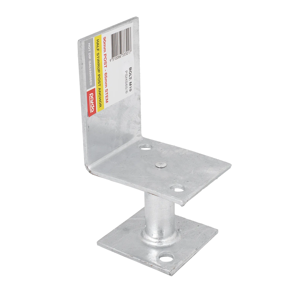 Pryda Half Stirrup Post Anchor M10 x 65mm