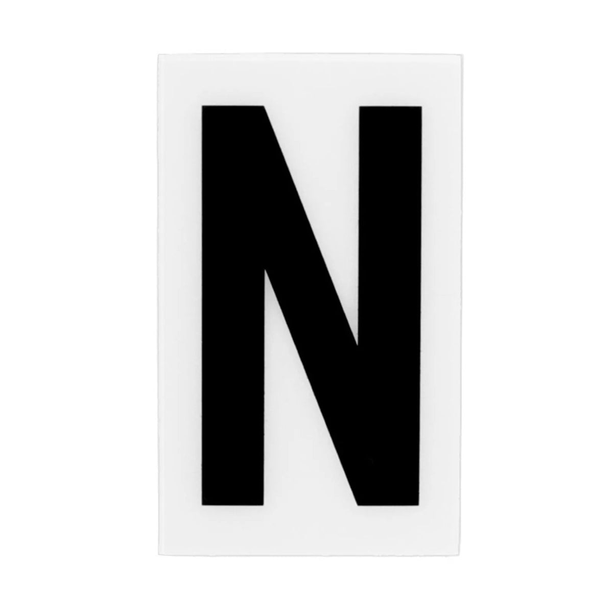Sandleford 85mm White Self Adhesive House Letter N
