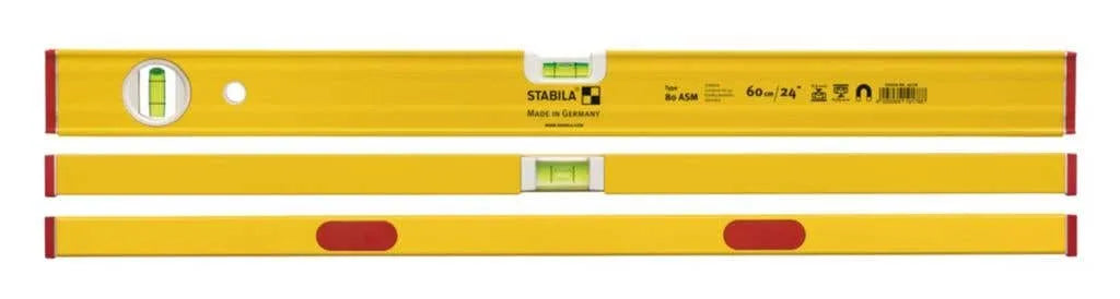 Stabila Level 2 Vial Magnetic Box 600mm
