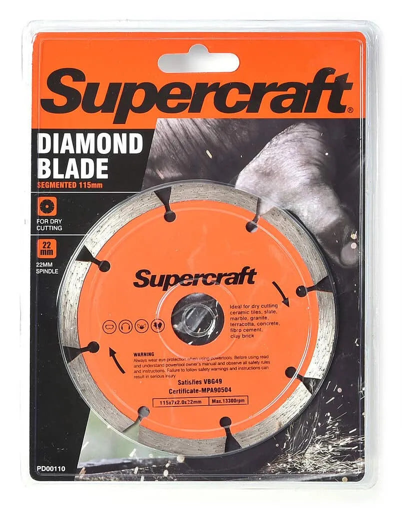 Supercraft Diamond Blade Segmented 115mm