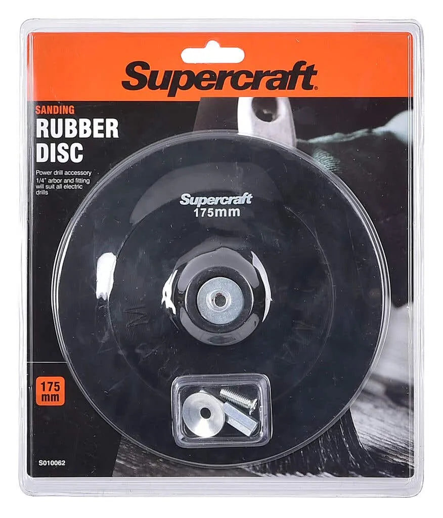 Supercraft Rubber Disc Backing 175 x 6mm