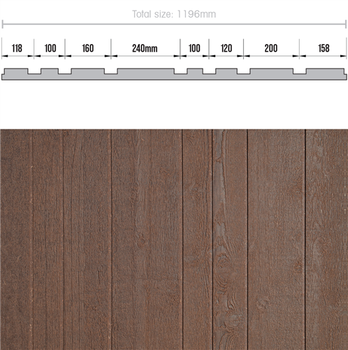 Weathertex Weathergroove Fusion Smooth 3660 x 1196 x 9.5mm #108100