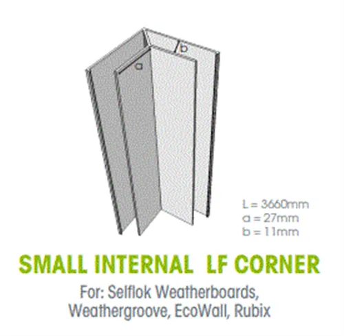 Weathertex Small Internal LF Aluminium Corner 3660mm