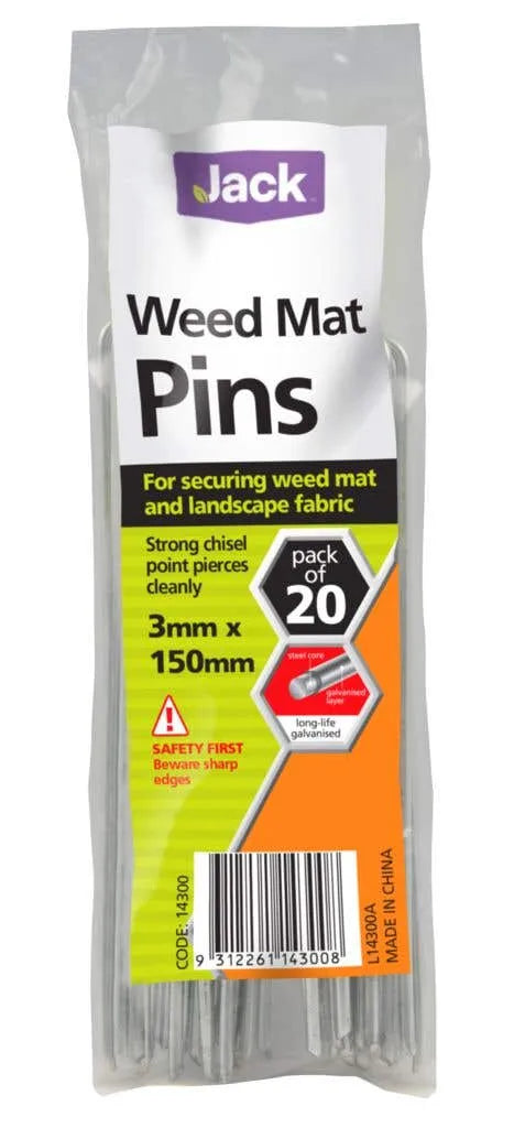 Weed Mat Pins 3 x 150mm - 20 Pack