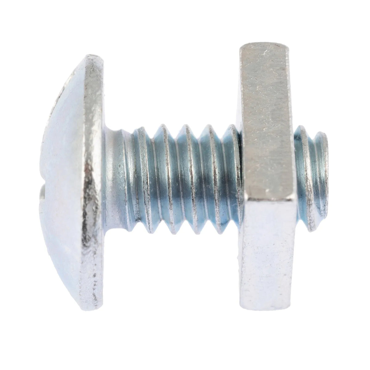 Zenith Bolt & Nut Mushroom ZP 1/4" x 12mm - 50 Pack