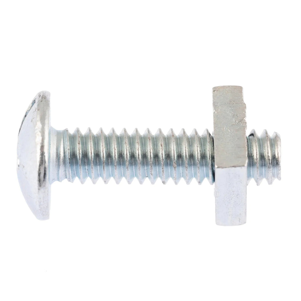 Zenith Bolt & Nut Mushroom ZP 1/4" x 25mm - 50 Pack