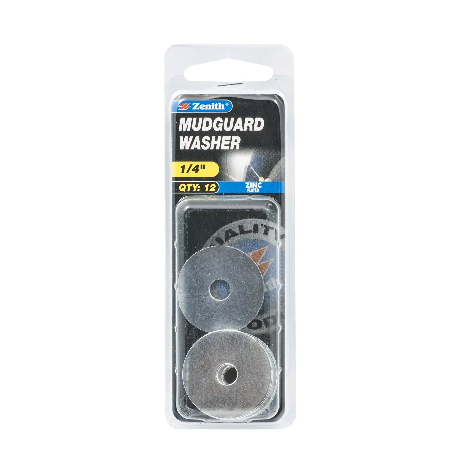Zenith Mudguard Washer ZP 1/4" - 12 Pack