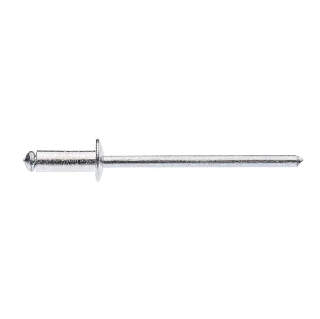 Zenith Rivet Open Aluminium 1/8"Dia - 3/16" Grip - 25 Pack