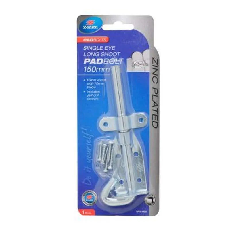 Zenith Single Eye Padbolt Long Shoot ZP 150 x 10mm