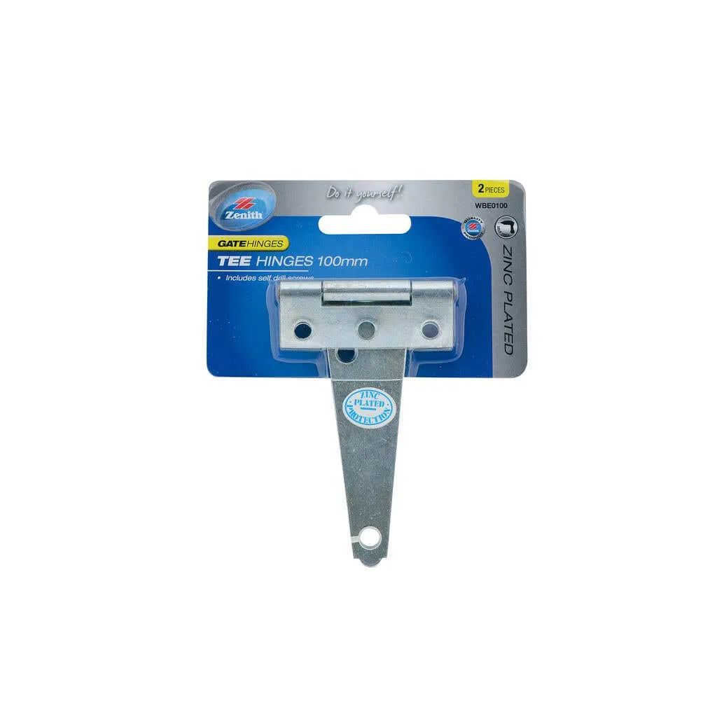 Zenith Tee Hinge ZP 100mm - 2 Pack