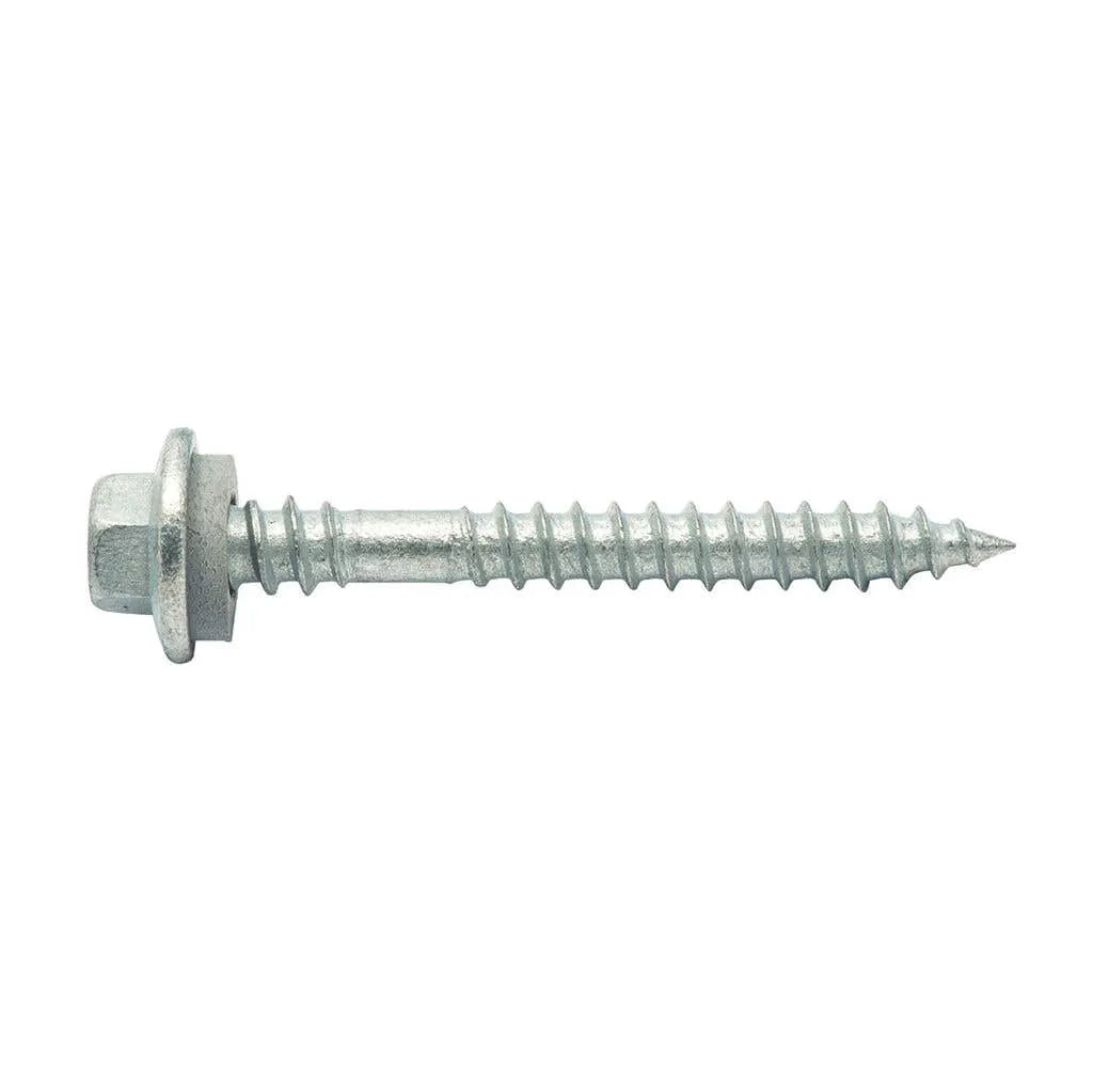 Zenith Timber Screws Hex Top Lock Galv 12G x 50mm - 100 Pack