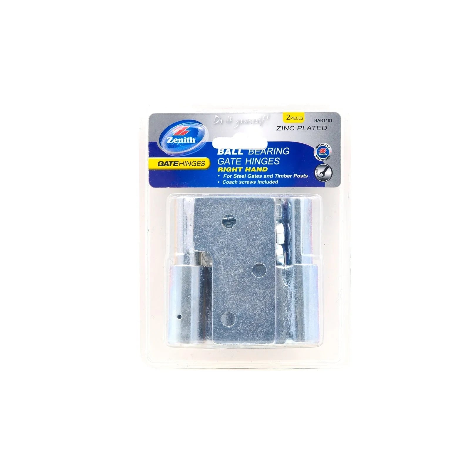Zenith ZP Right Hand Ball Bearing Gate Steel to Wooden Hinge - 2 Pack