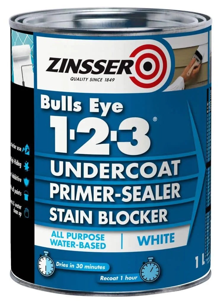 Zinsser Bullseye 123 Water Based Primer 1L