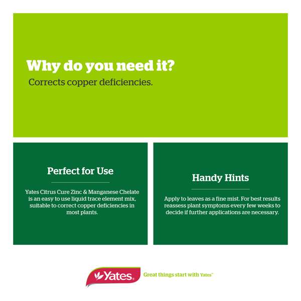 Yates Leaf Greener Copper Chelate Fertiliser 500ml