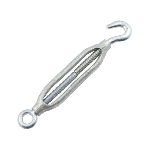 Zenith Turnbuckle 8mm Hook & Eye Galv