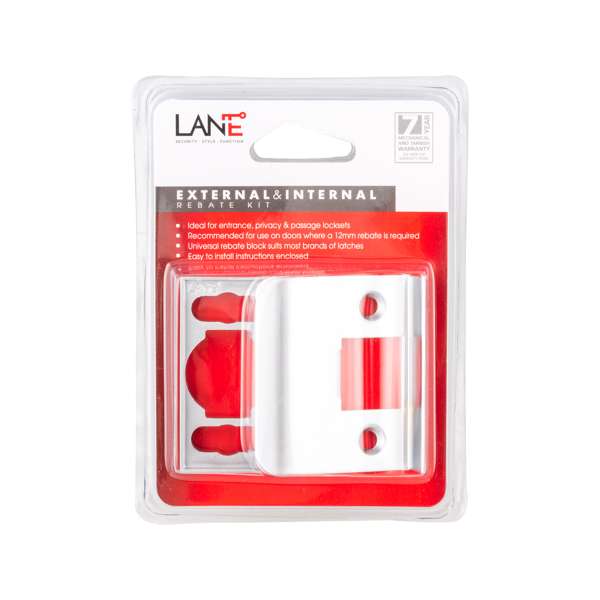 Lane Rebate Kit for Latches Satin Chrome Plated