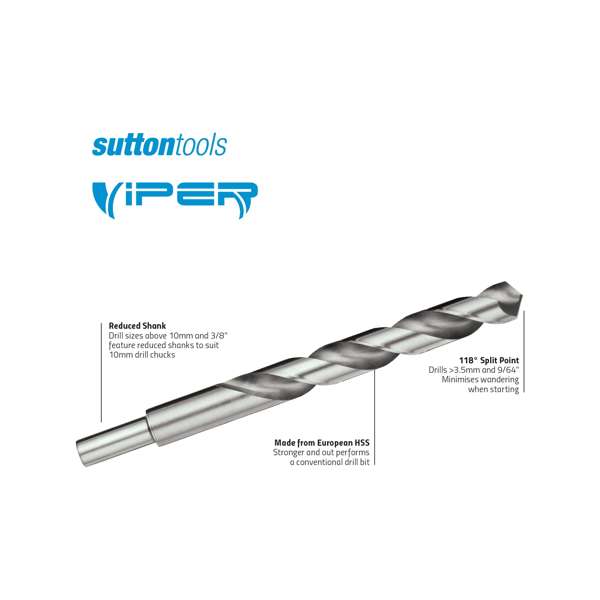Sutton Tools 21/64" Viper Jobber Drill Bit