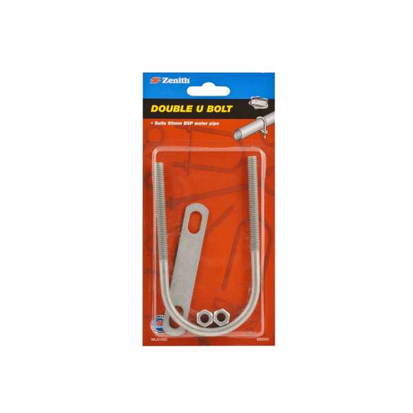 Zenith U Bolt Double 50mm Galv