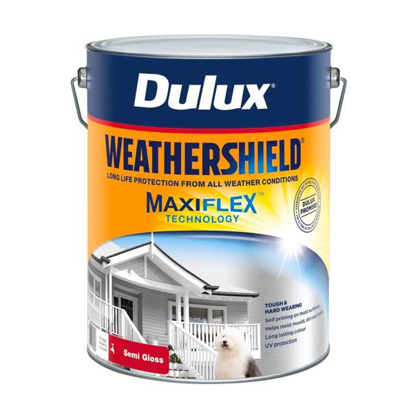 Dulux 10L Vivid White Exterior Paint Weathershield Semi Gloss