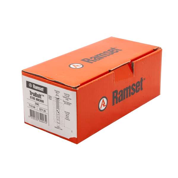 Ramset Trubolt ZP M12 x 140mm (20pk)