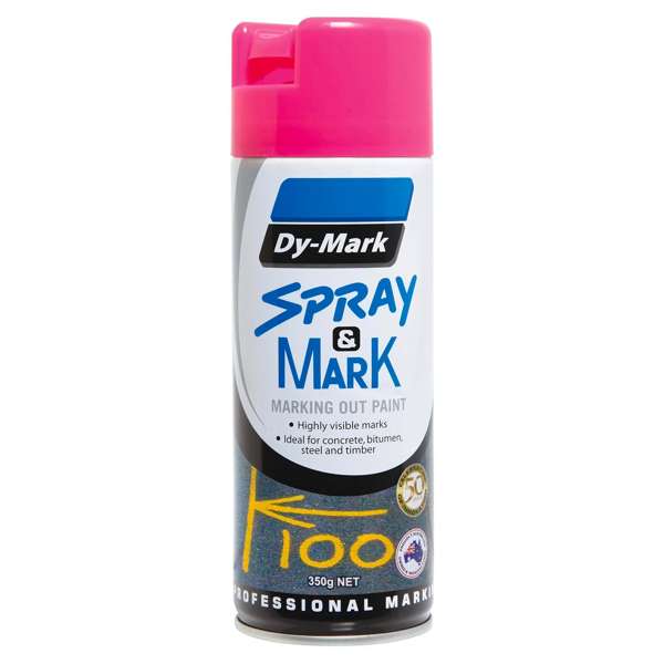 Dy-Mark 350g Fluoro Pink Spray And Mark Paint